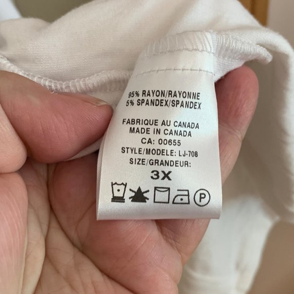 Pennington White Open Cardigan Size 3X - Picture 4 of 5